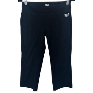 Everlast Sport Black Athletic Stretch Capri Pants Women's Size Medium